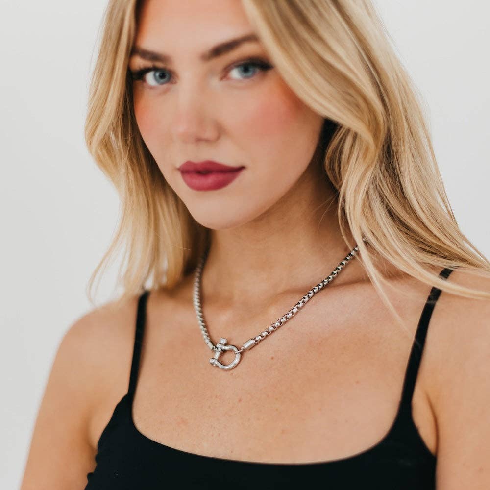 Lucky Me Horseshoe Toggle Necklace