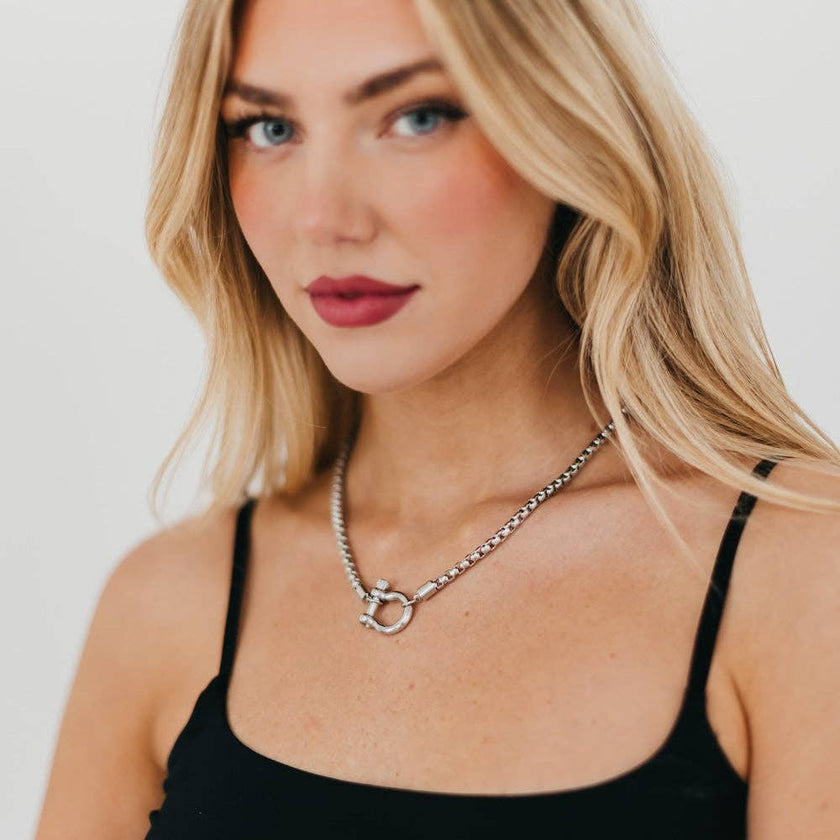 Lucky Me Horseshoe Toggle Necklace