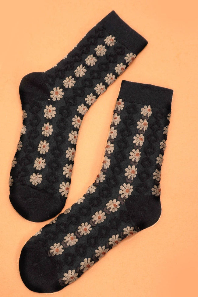 Floral Crew Socks