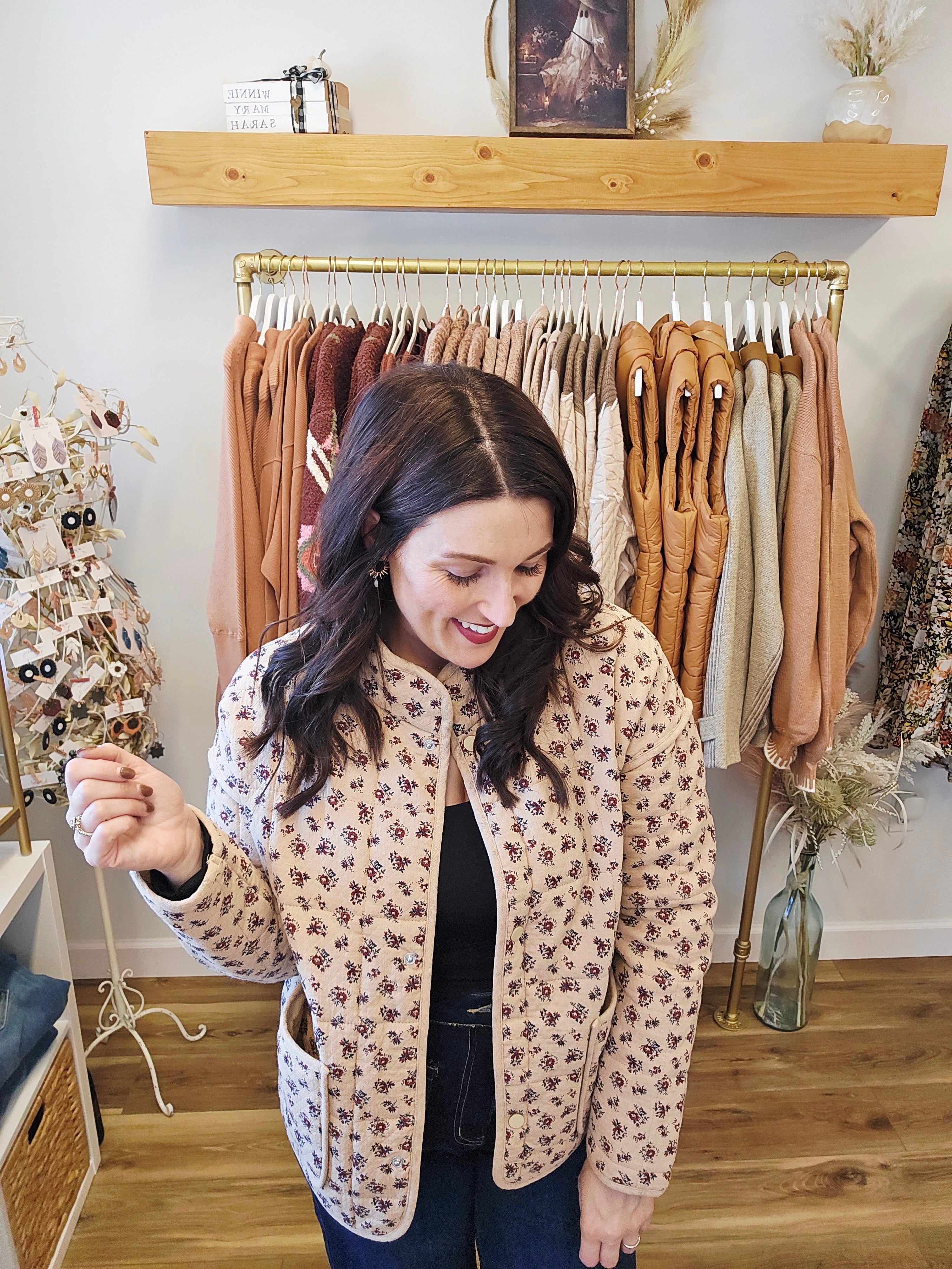 Oat Blossom Quilted Jacket