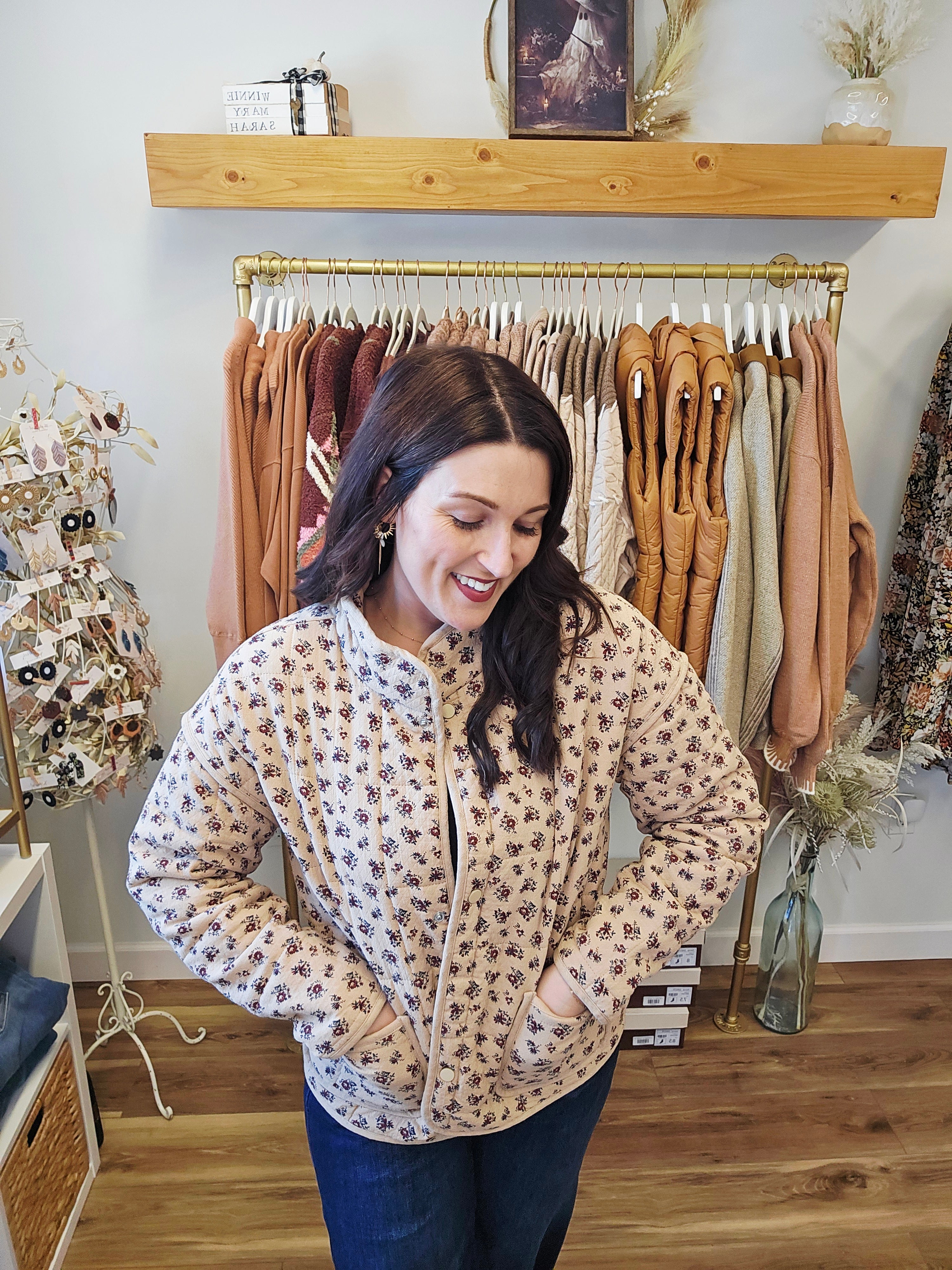 Oat Blossom Quilted Jacket