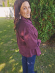 Merlot Suede Shacket