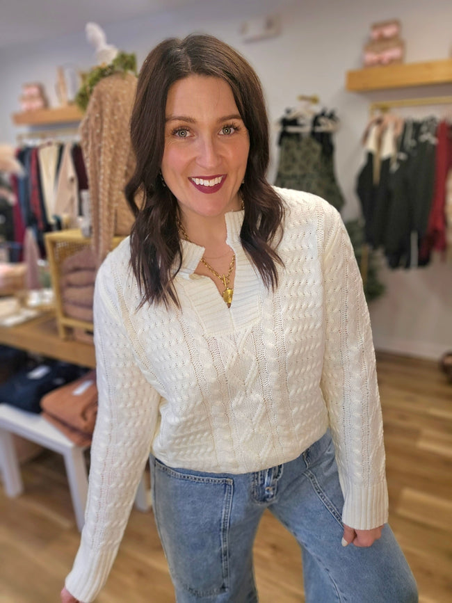 Sutton Cable Knit Sweater