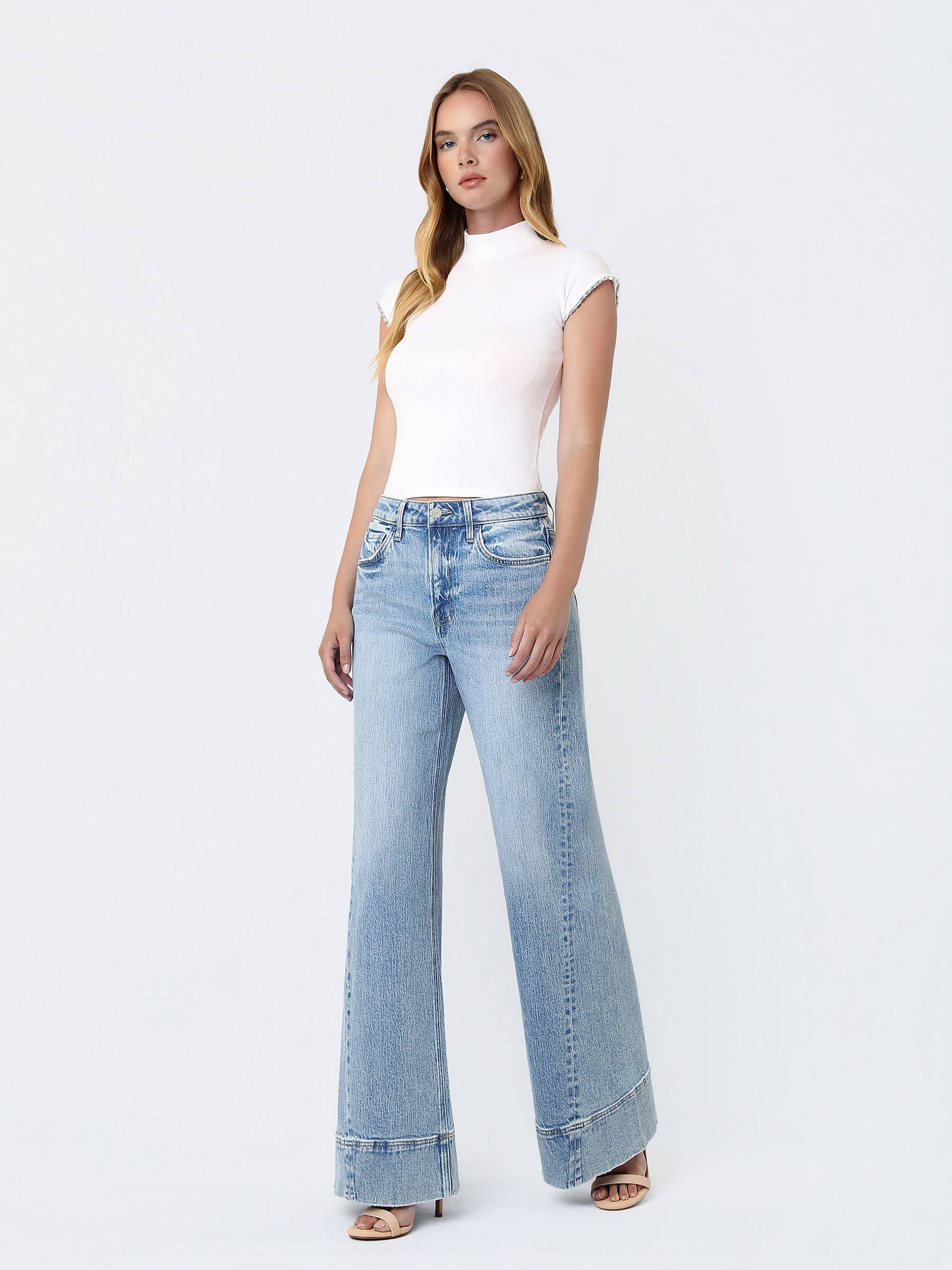 Statement Wide Leg Jeans