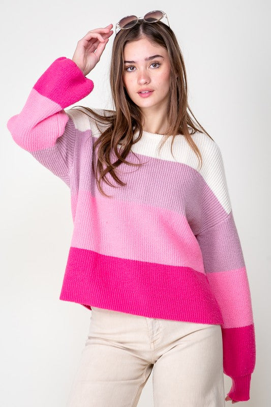 Pretty In Pink Sweater