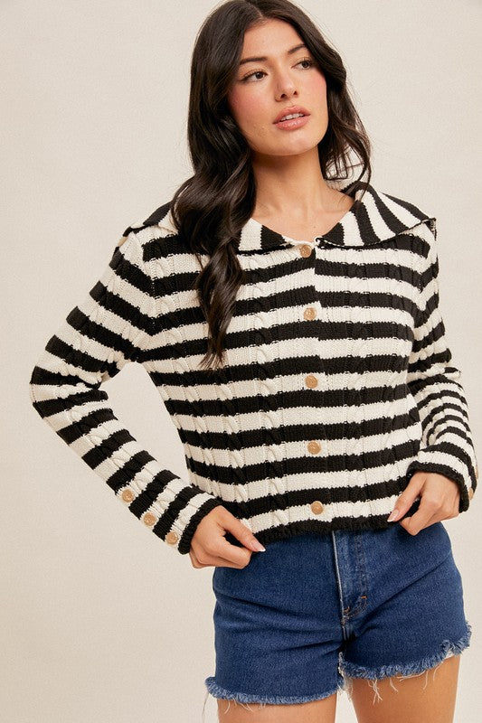 Coastal Stripe Cardigan