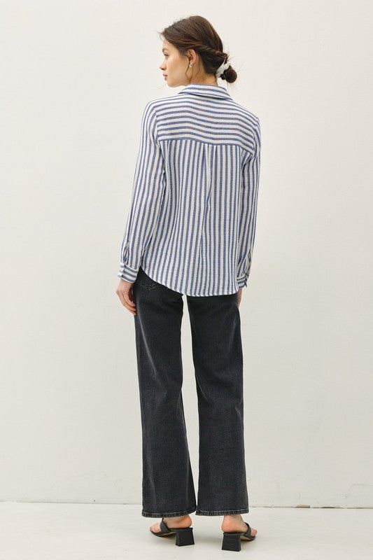Classic Blue Stripe Shirt