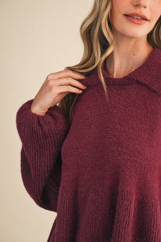 Crimson Nights Sweater
