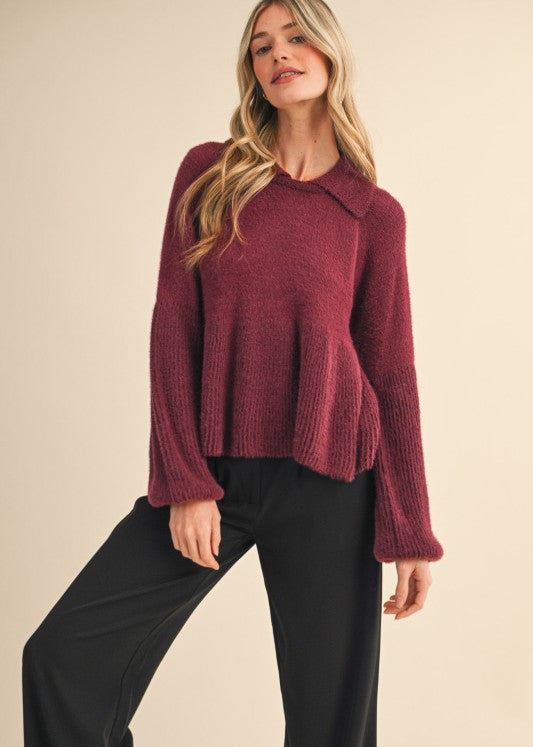 Crimson Nights Sweater