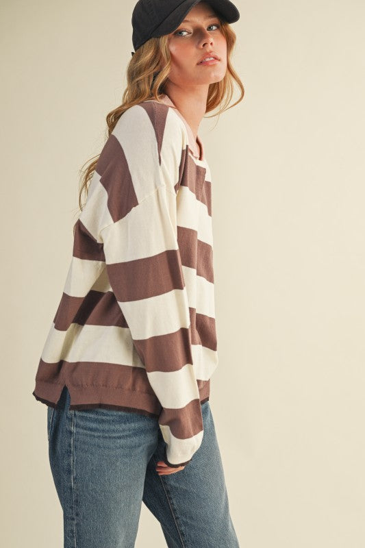 Charleston Stripe Rugby Sweater