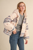 Frosted Ember Puffer Jacket