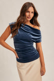Blue Velvet Top