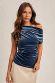Blue Velvet Top