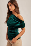 Evergreen Velvet Top