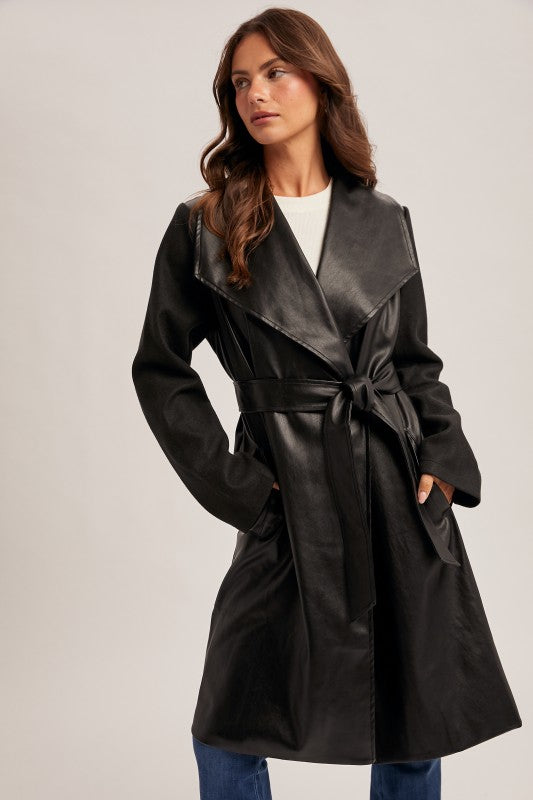 Urban Noir Trench Coat