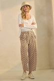 Polka Dot Bow Denin Pants