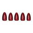Ruby Slipper Press-On Nails | Short Almond Sparkle Red