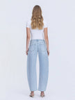 High-Rise Barrel Jeans