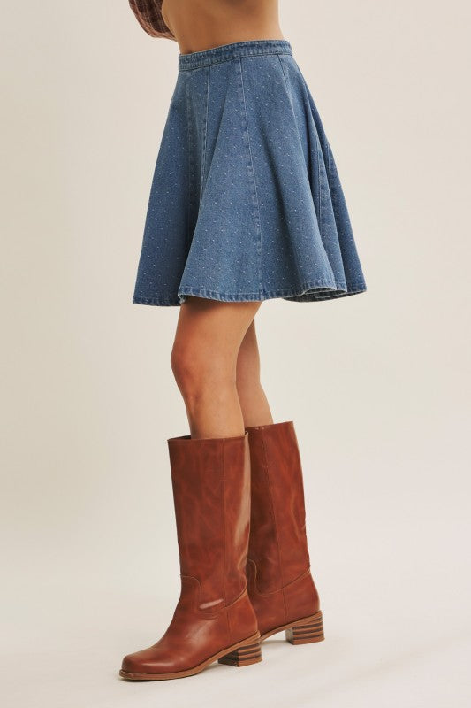 Denim Mini Skirt