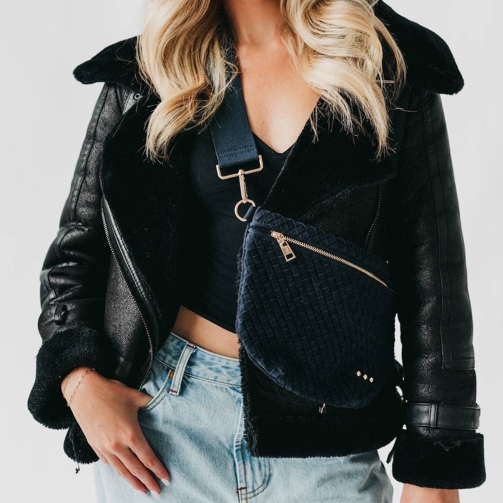 Suede Westlyn Woven Bag