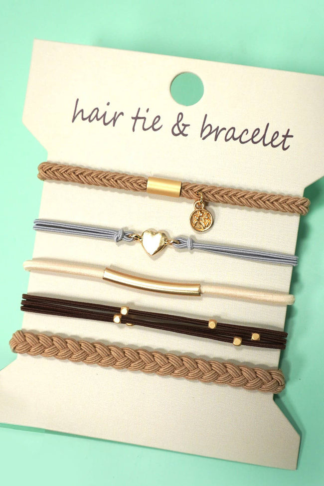 Heart Hair Tie Stack