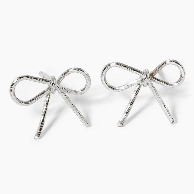 Gold Dipped Bow Earrings