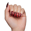 Ruby Slipper Press-On Nails | Short Almond Sparkle Red