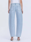 High-Rise Barrel Jeans