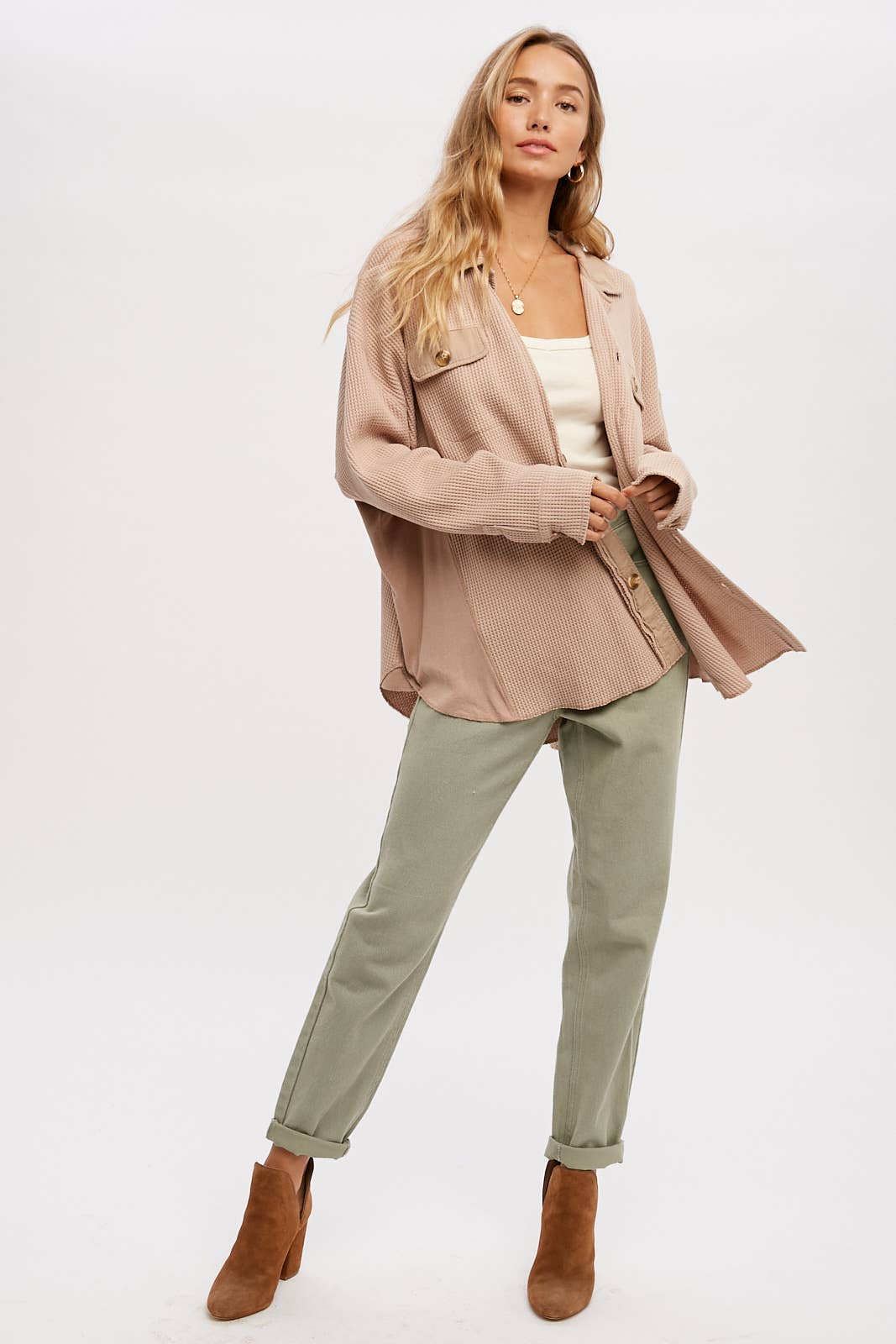 Driftwood Waffle Knit Jacket