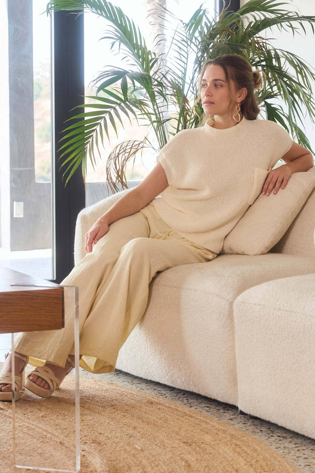 Classic Mock Neck Knit Top