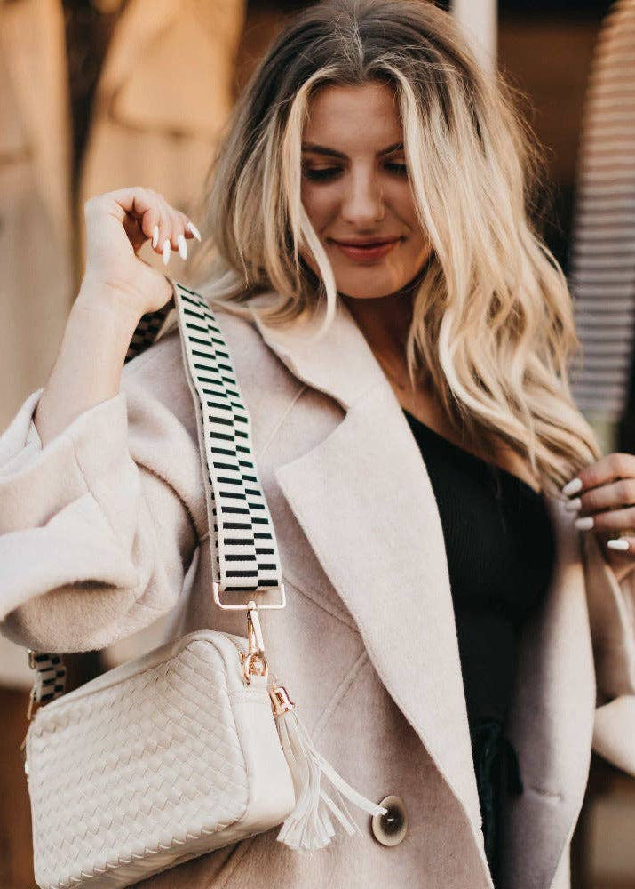 Woven Willow Camera Crossbody Bag