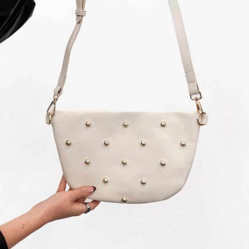 Chic Gold Studded Westlyn Bum Bag