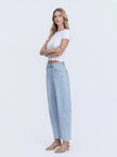 High-Rise Barrel Jeans
