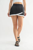 Court Charm Pleated Skort