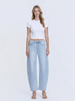 High-Rise Barrel Jeans