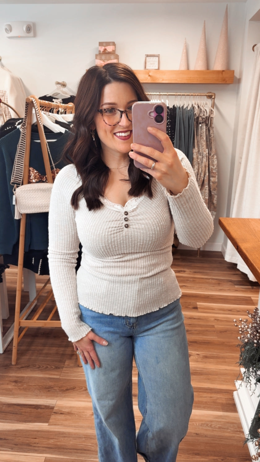 Cozy Luxe Henley Top