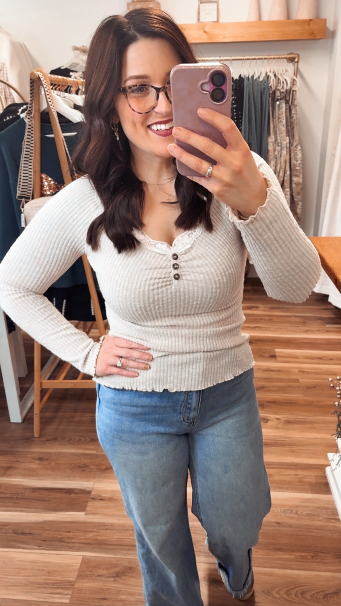 Cozy Luxe Henley Top