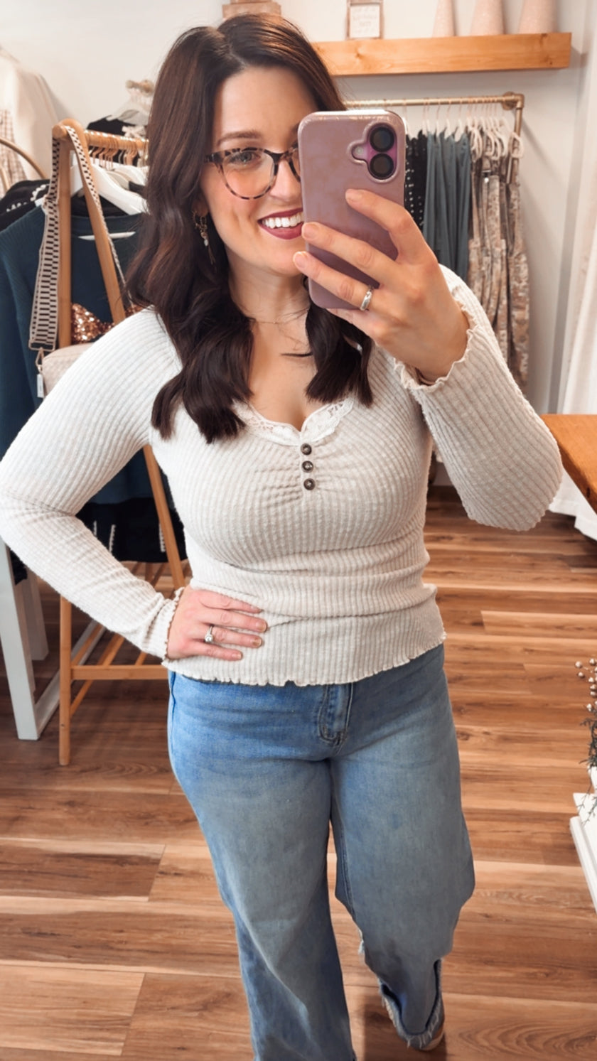 Cozy Luxe Henley Top