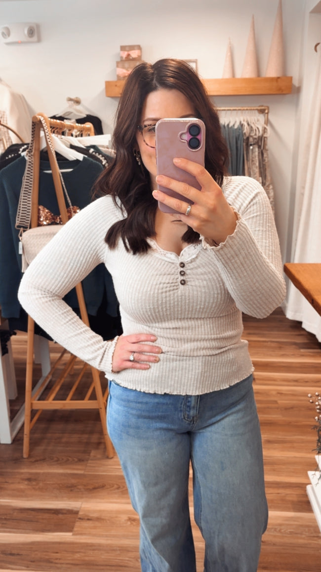 Cozy Luxe Henley Top