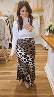 Leopard Maxi Skirt