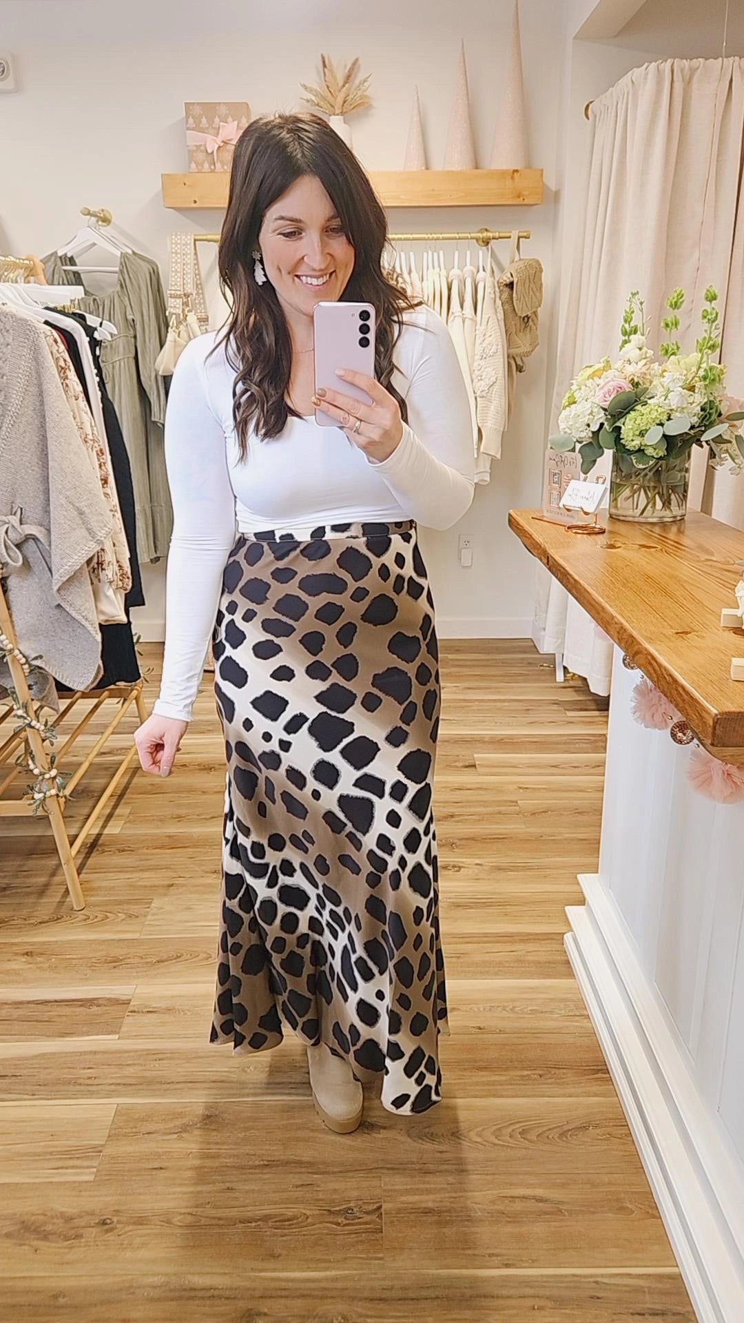 Leopard Maxi Skirt