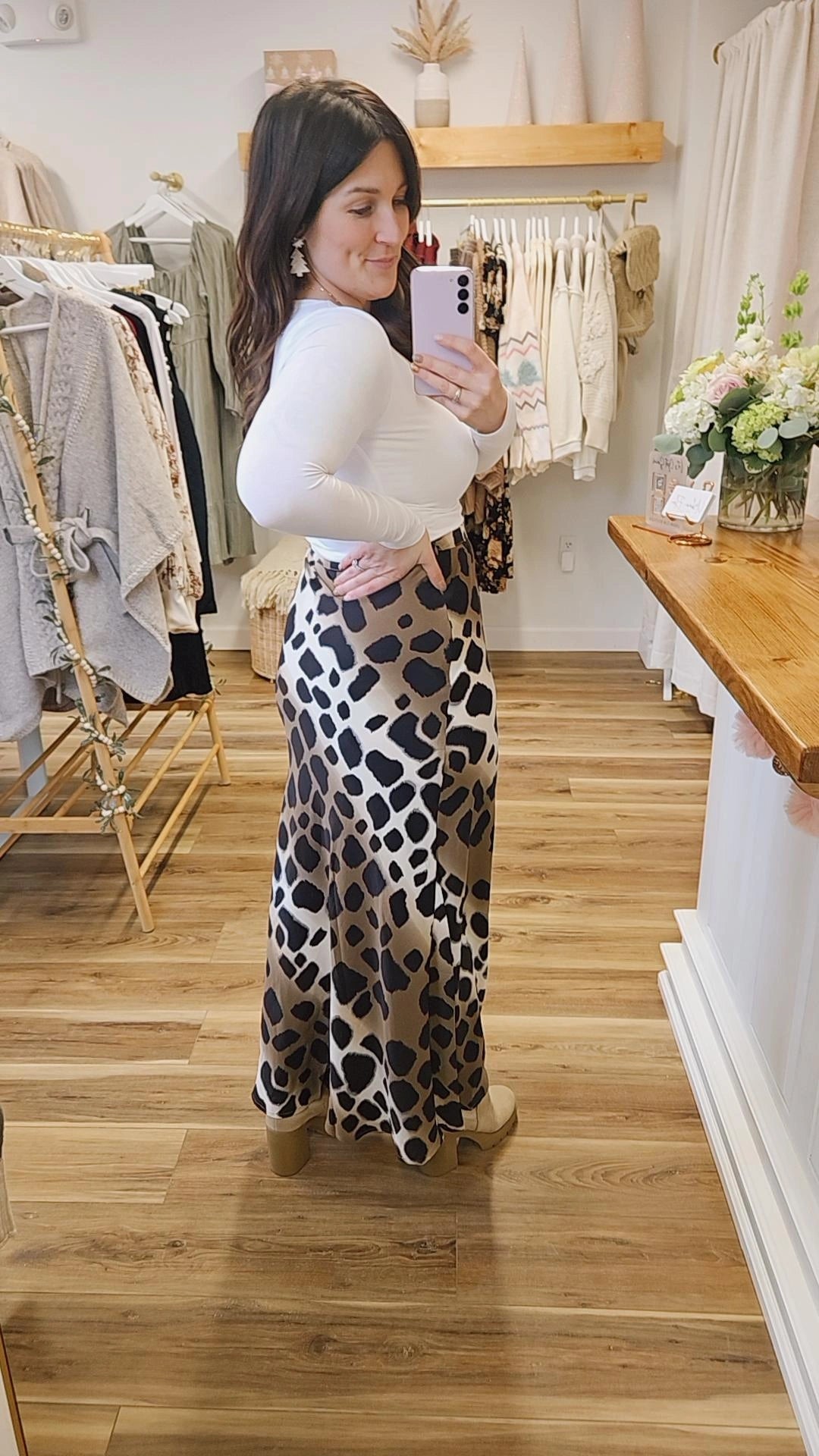 Leopard Maxi Skirt