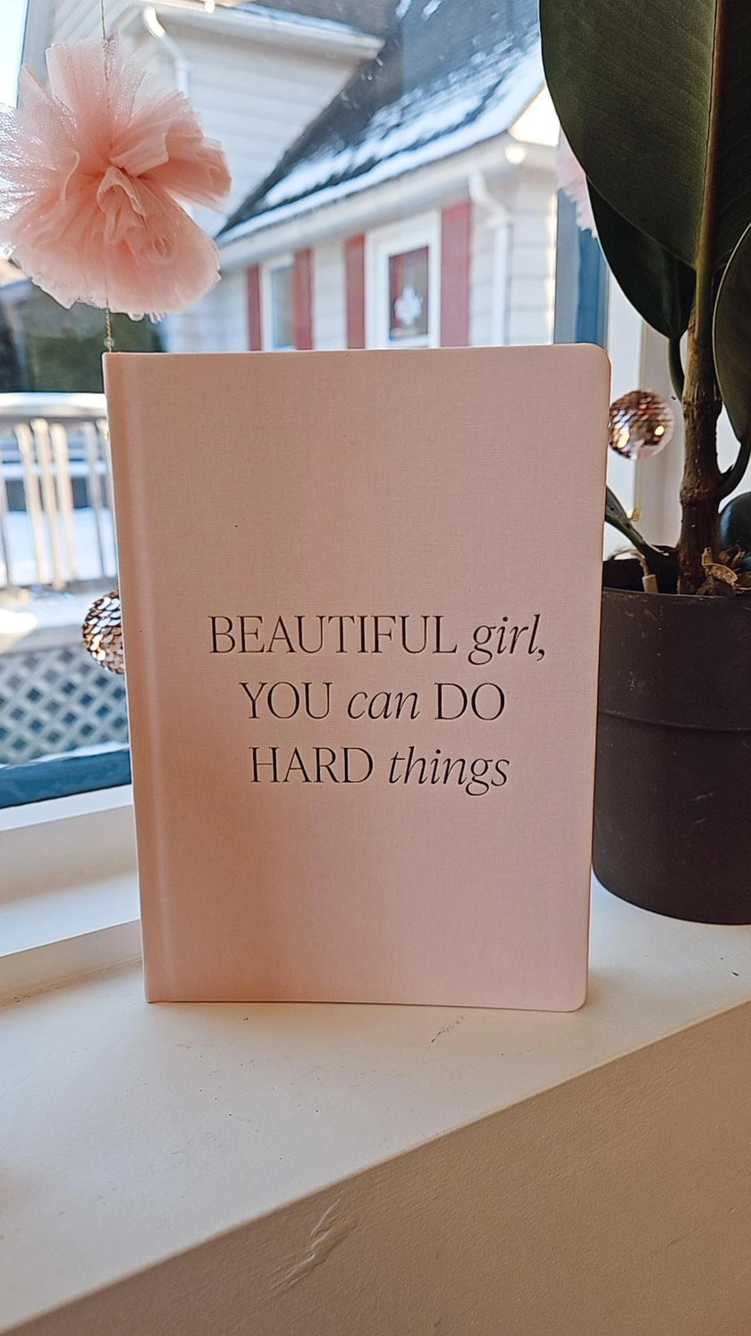 Beautiful Girl Fabric Journal
