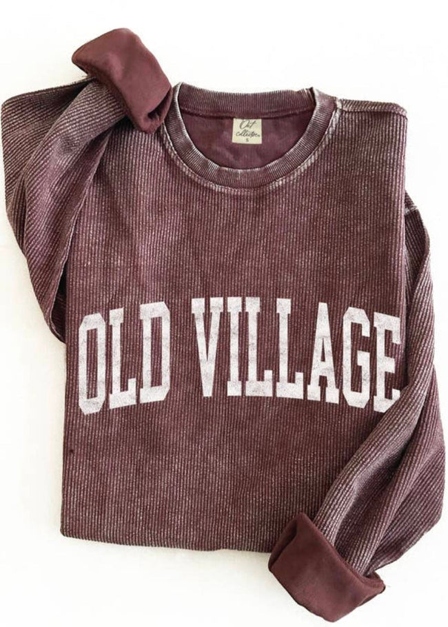 Old Village Thermal Vintage Sweatshirt