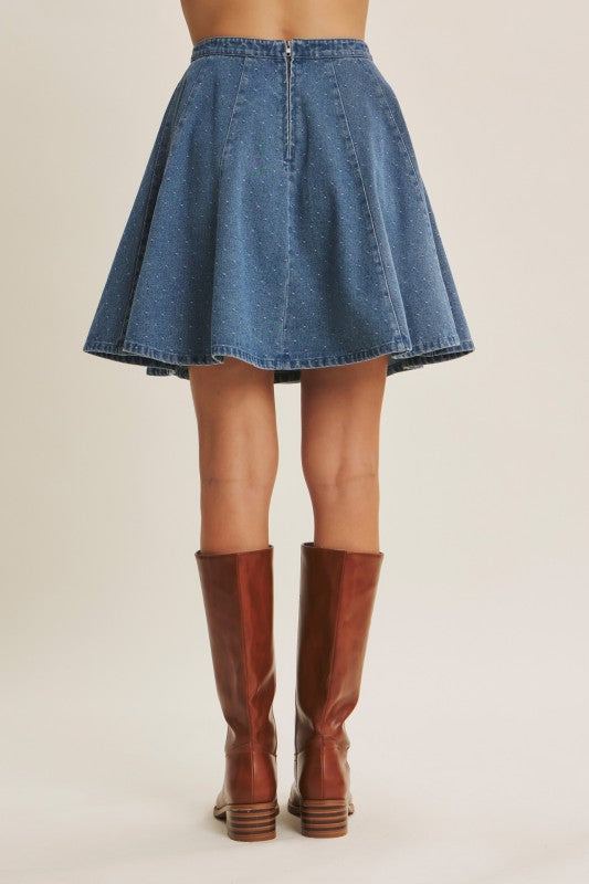 Denim Mini Skirt