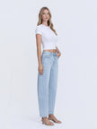 High-Rise Barrel Jeans