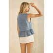 Denim Luxe Knot Tank