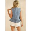 Denim Luxe Knot Tank