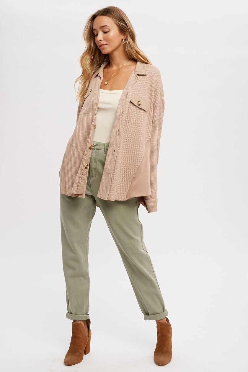 Driftwood Waffle Knit Jacket