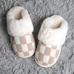 Checkered Fuzzy Slipper